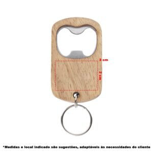 Chaveiro Abridor Madeira